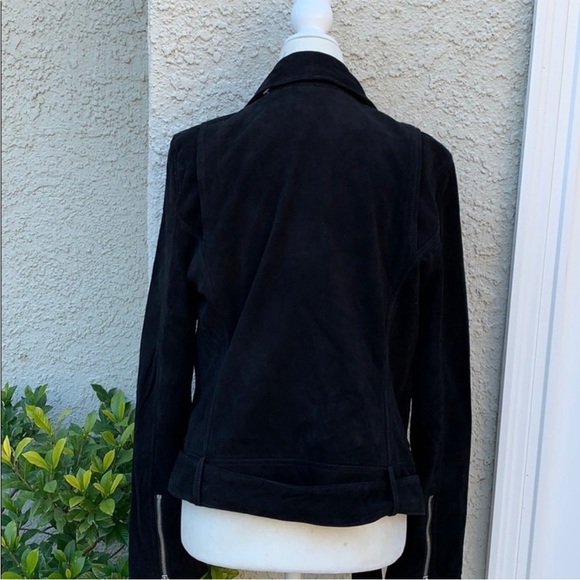 UGG Women's New Black Suede Moto Jacket Size S - Picture 3 of 6
